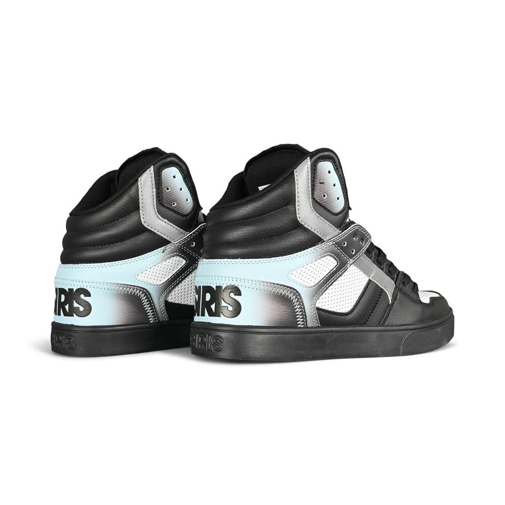 Osiris Clone High Top Shoes - Black/Cyan/Fade