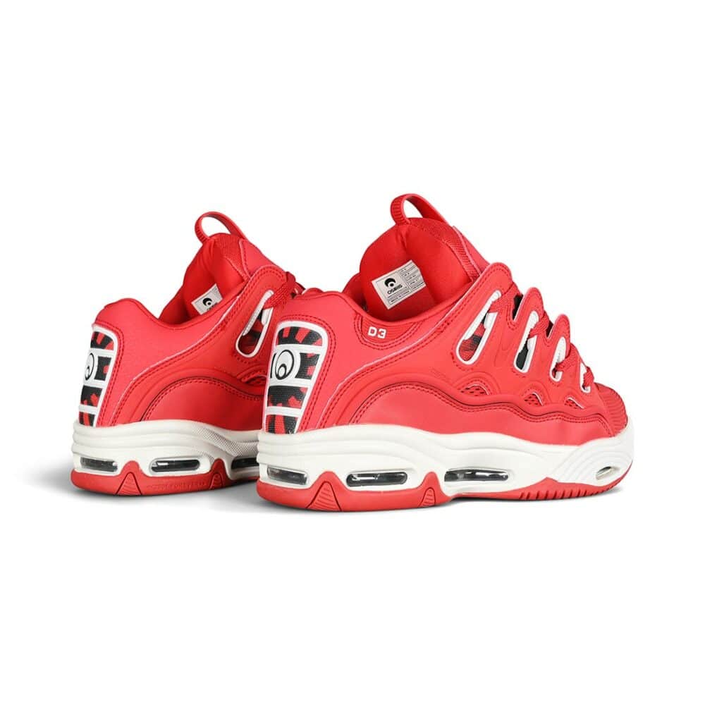 Osiris D3 2001 Skate Shoes - Red/Rizing/Sun
