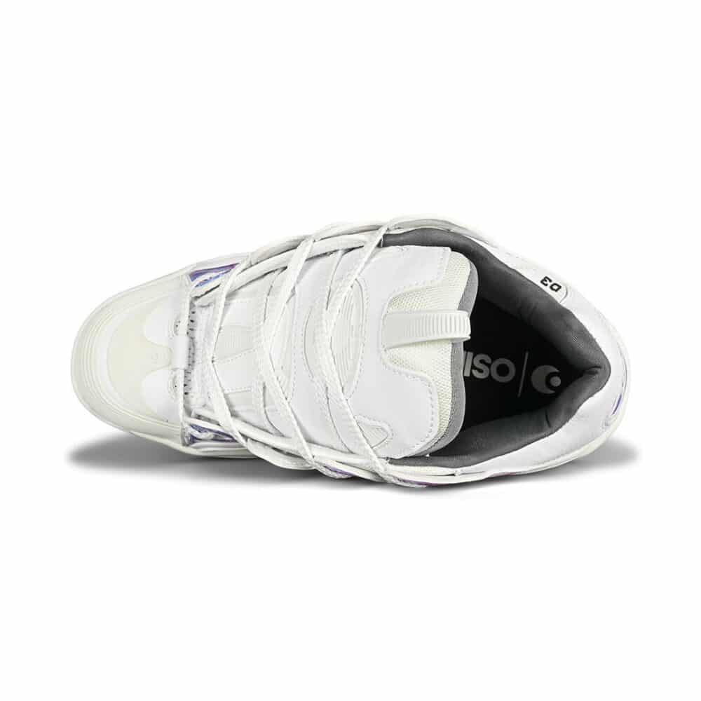 Osiris D3 2001 Skate Shoes - White/Swirl