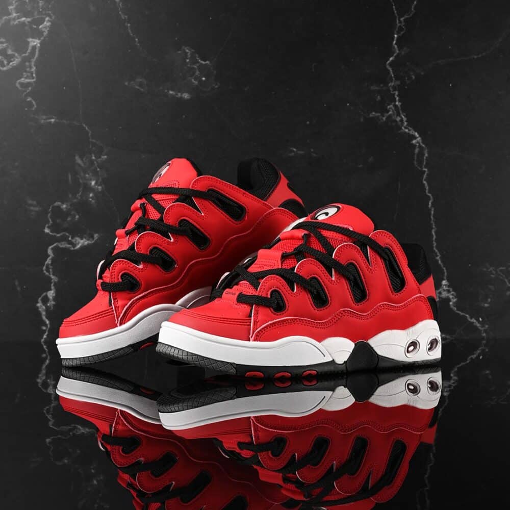 Osiris D3 OG Skate Shoes - Red/White/Black