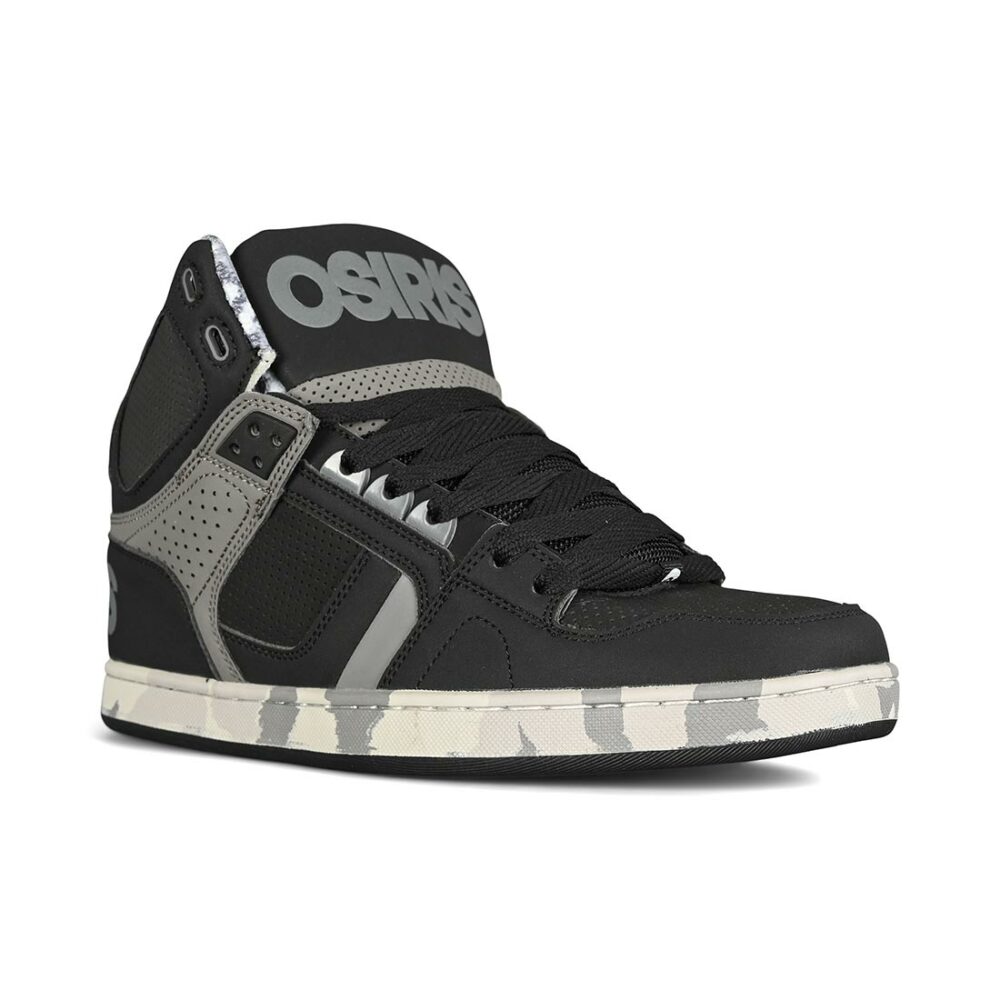 Osiris NYC 83 CLK High Top Shoes - Black-Grey-Paint