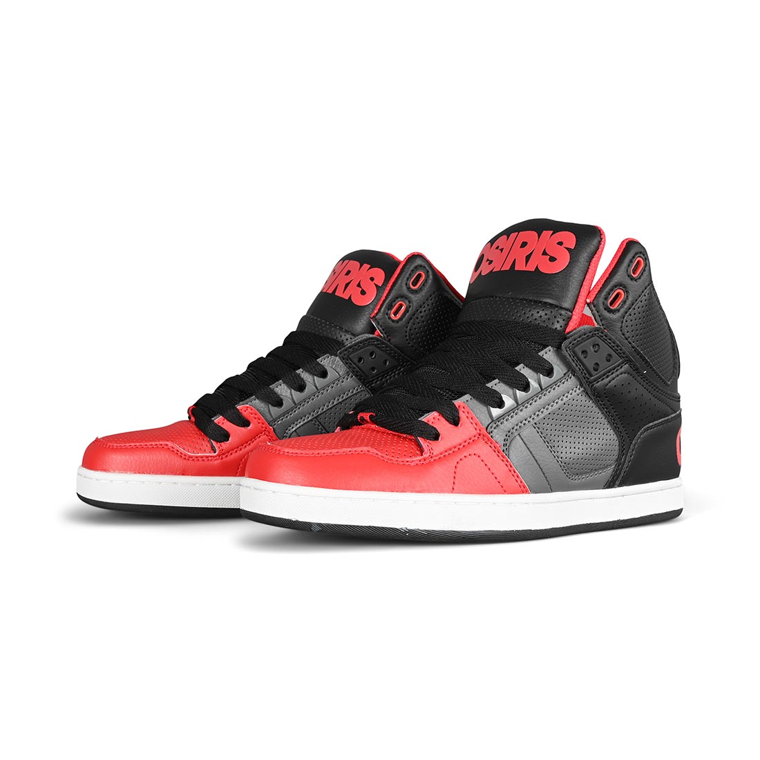 Osiris NYC 83 CLK High Top Shoes - Black/Red/Grey