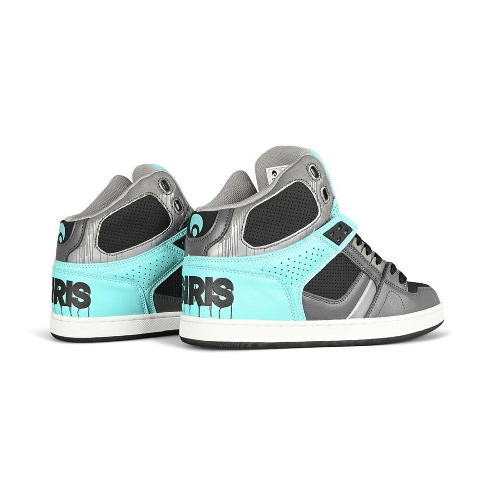 Osiris NYC 83 CLK High Top Shoes - Black/Teal/Drips