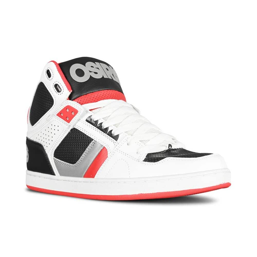 Osiris NYC 83 CLK High Top Shoes - White/Black/3M/Red