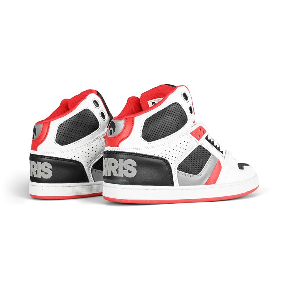 Osiris NYC 83 CLK High Top Shoes - White/Black/3M/Red