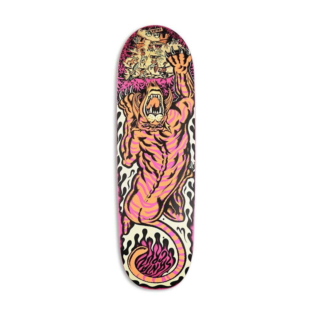 Santa Cruz Salba Tiger Pop Shaped VX 9.25" Skateboard Deck