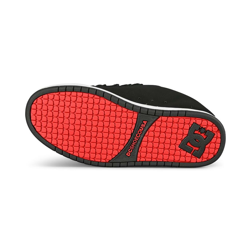 DC Court Graffik Skate Shoes - Black/Red/White