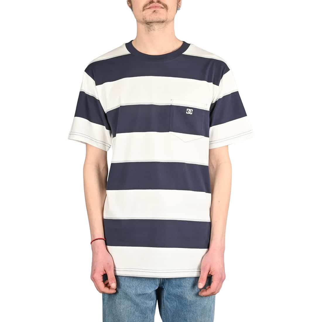 DC Crate Stripe S/S T-Shirt - Navy Crate Stripe - Supereight