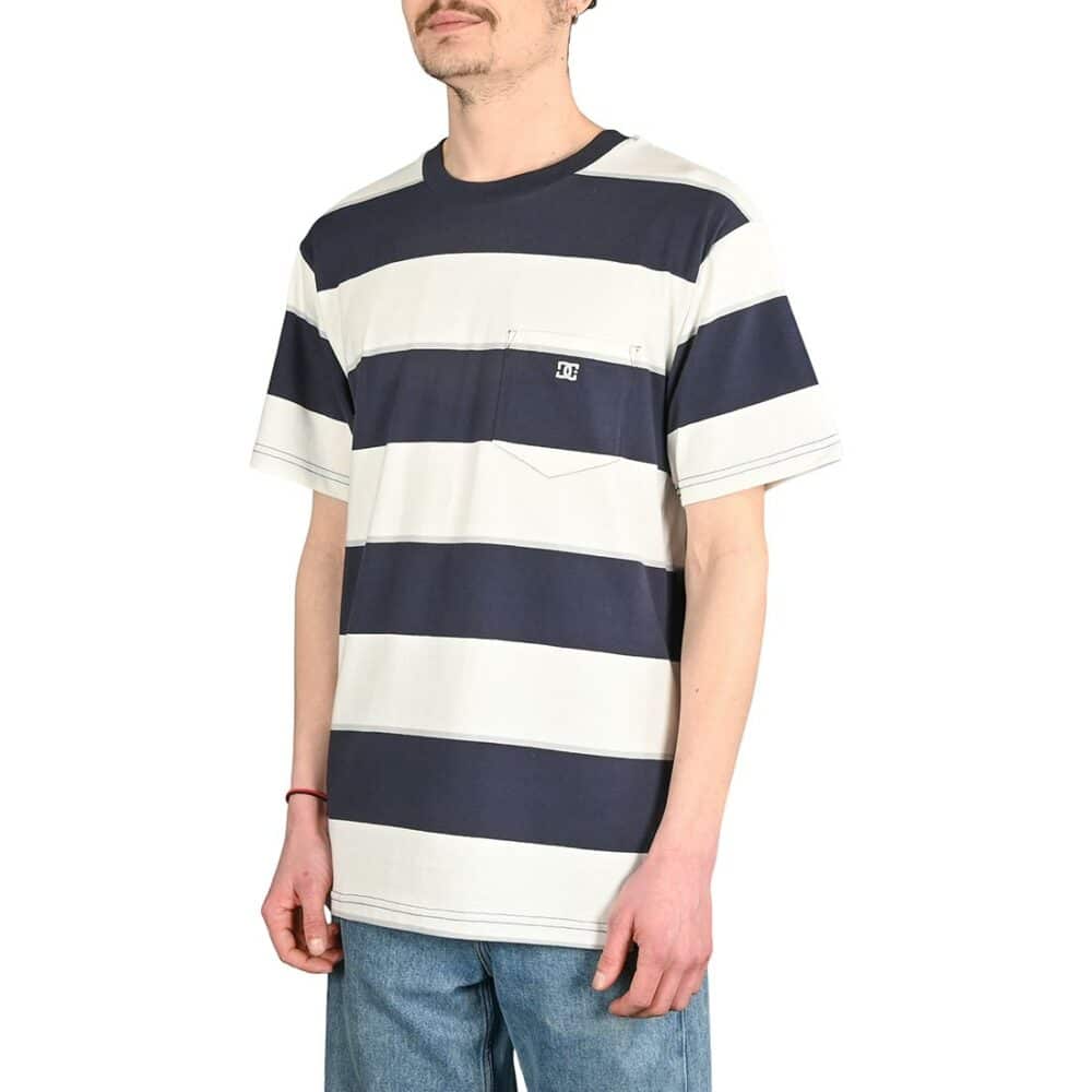 DC Crate Stripe S/S T-Shirt - Navy Crate Stripe