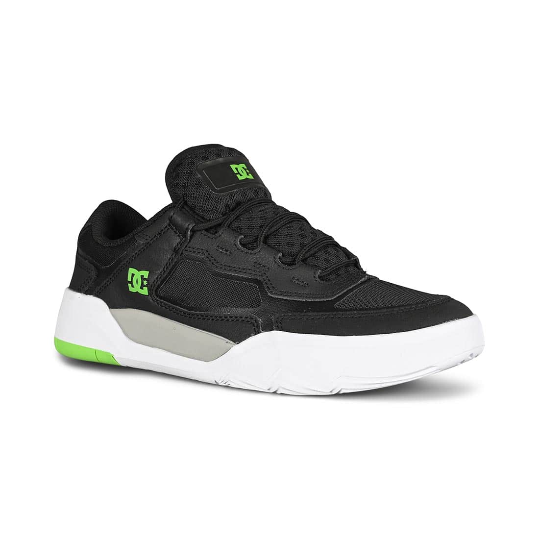 Black and shop green skate shoes