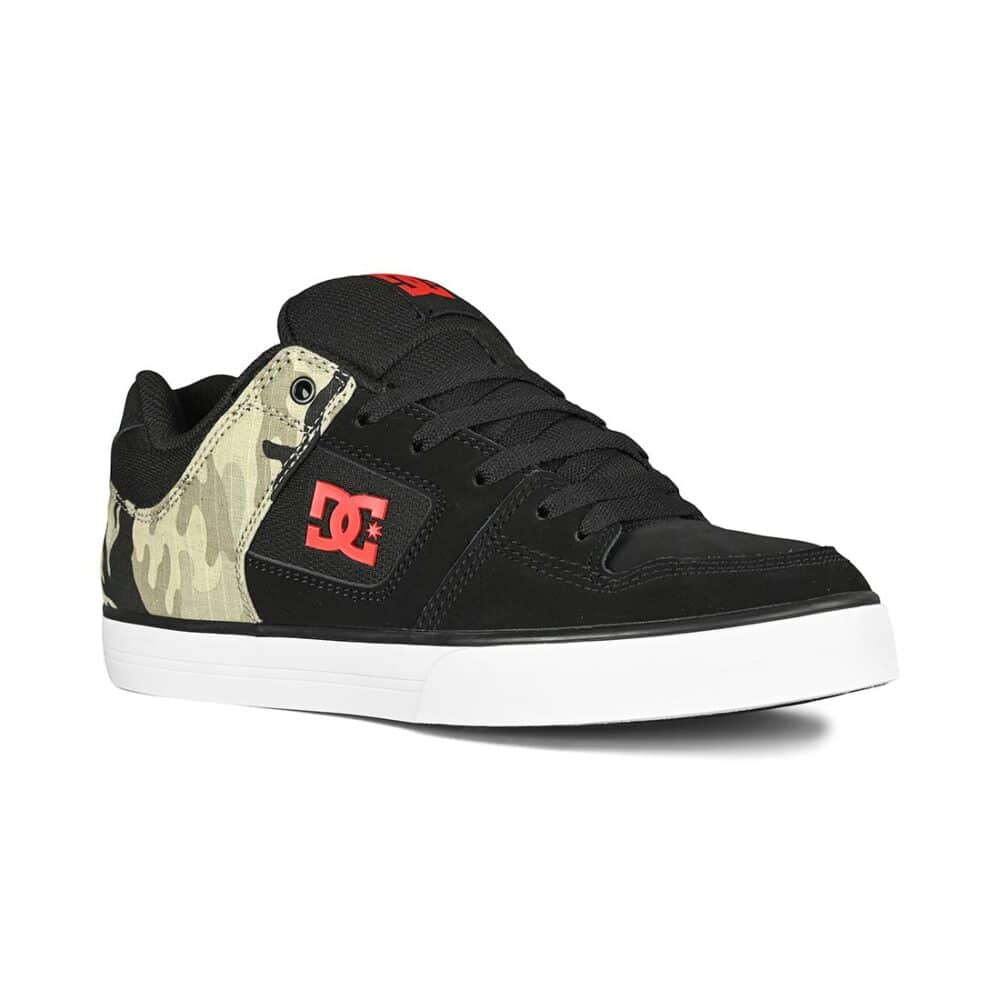 DC Pure Skate Shoes - Black/Camouflage