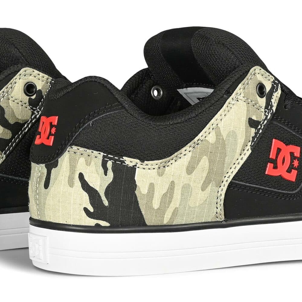 DC Pure Skate Shoes - Black/Camouflage