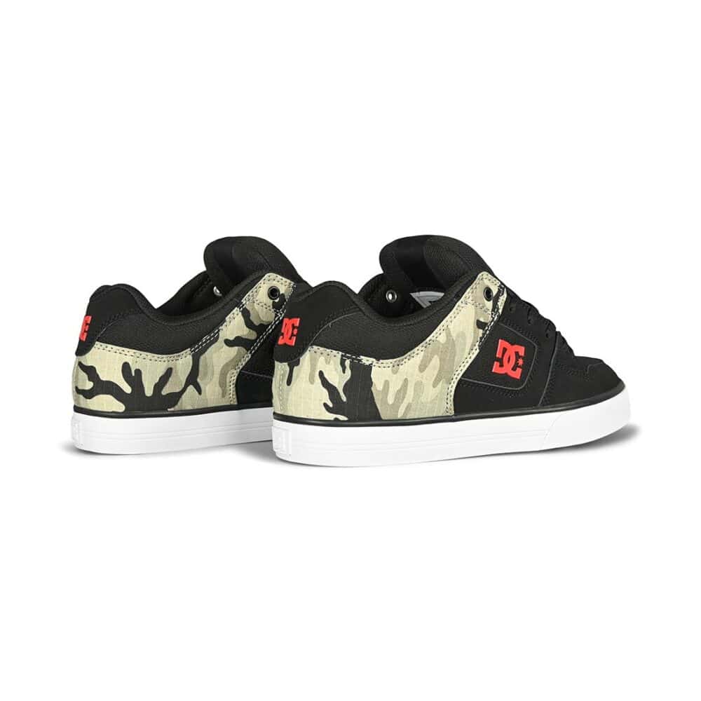 DC Pure Skate Shoes - Black/Camouflage