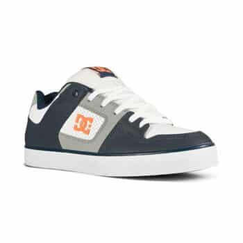 DC Pure Skate Shoes - White/Grey/Blue