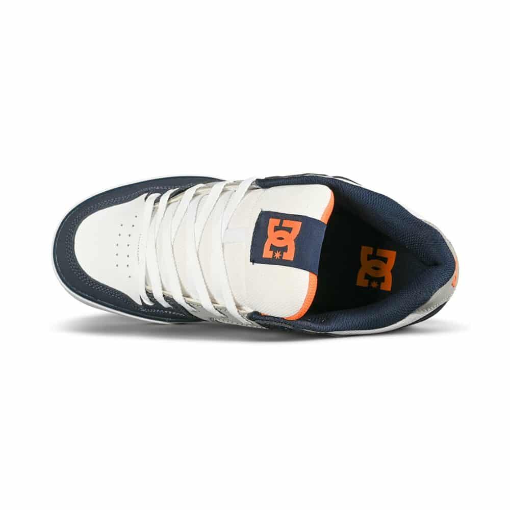 DC Pure Skate Shoes - White/Grey/Blue