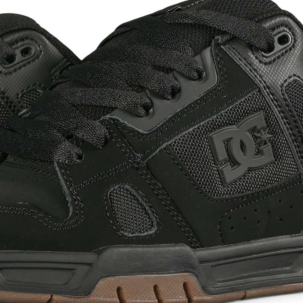 DC Stag Skate Shoes - Black/Gum