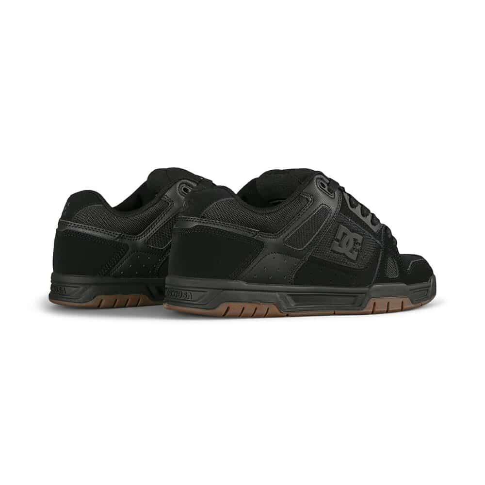 DC Stag Skate Shoes - Black/Gum