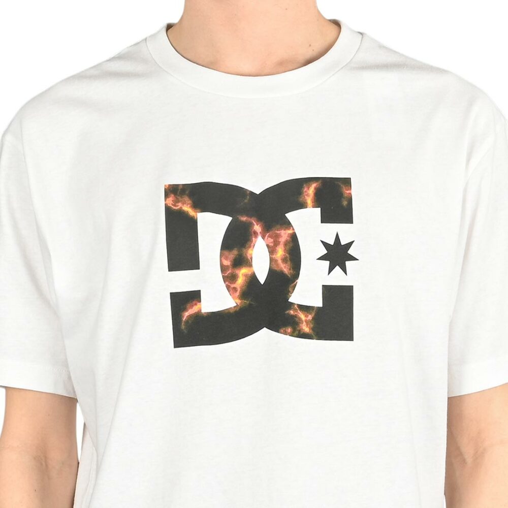 DC Star Fill S/S T-Shirt - White/Fire