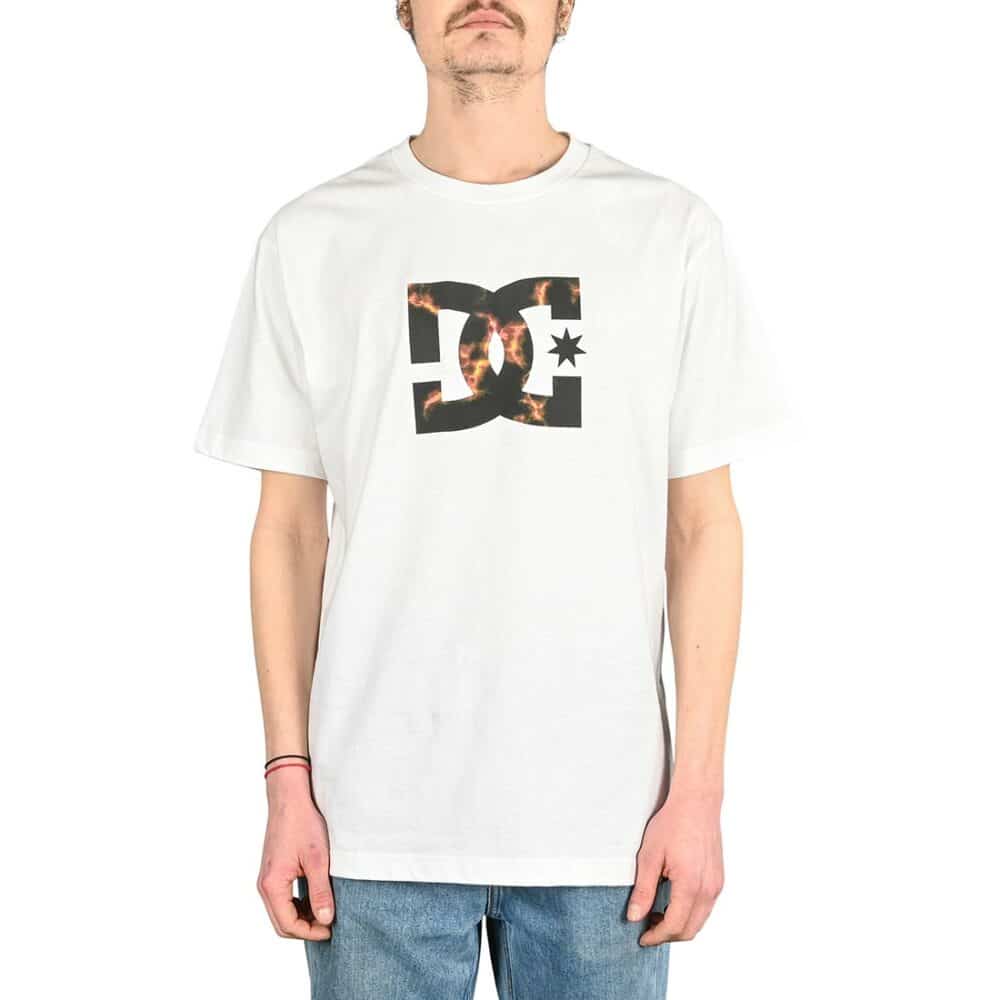 DC Star Fill S/S T-Shirt - White/Fire