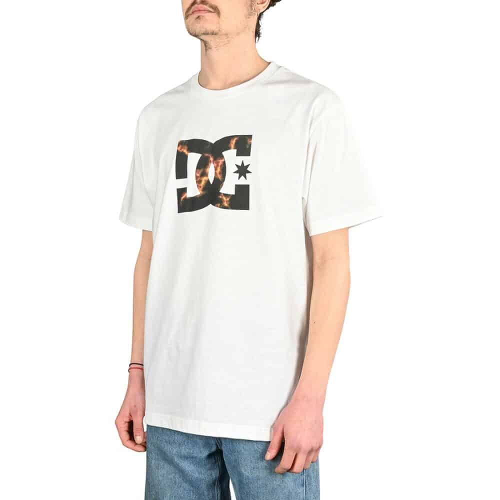 DC Star Fill S/S T-Shirt - White/Fire