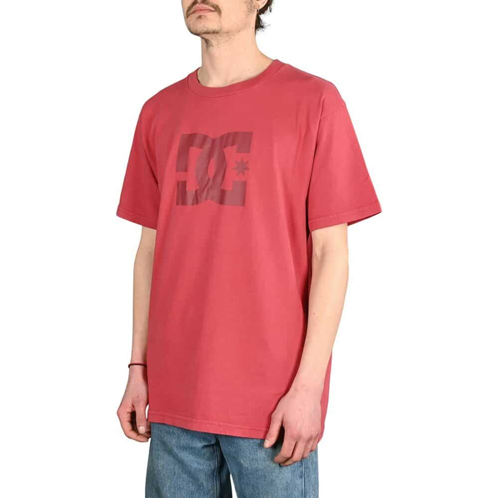 DC Star Pigment Dye S/S T-Shirt - Earth Red Enzyme Wash