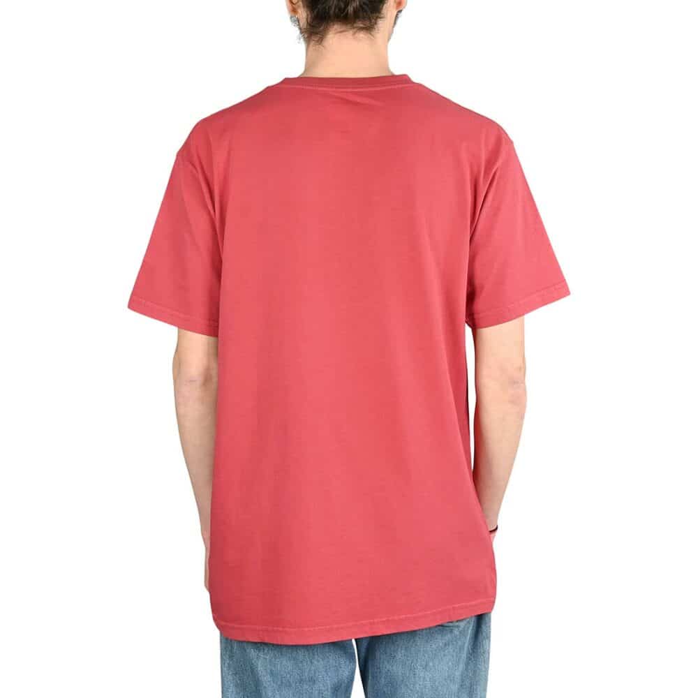 DC Star Pigment Dye S/S T-Shirt - Earth Red Enzyme Wash