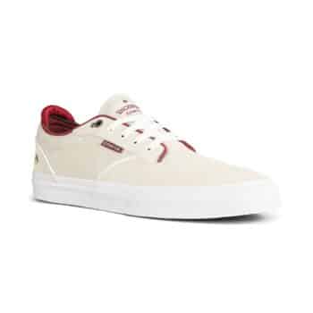 Emerica Dickson Skate Shoes - White Suede