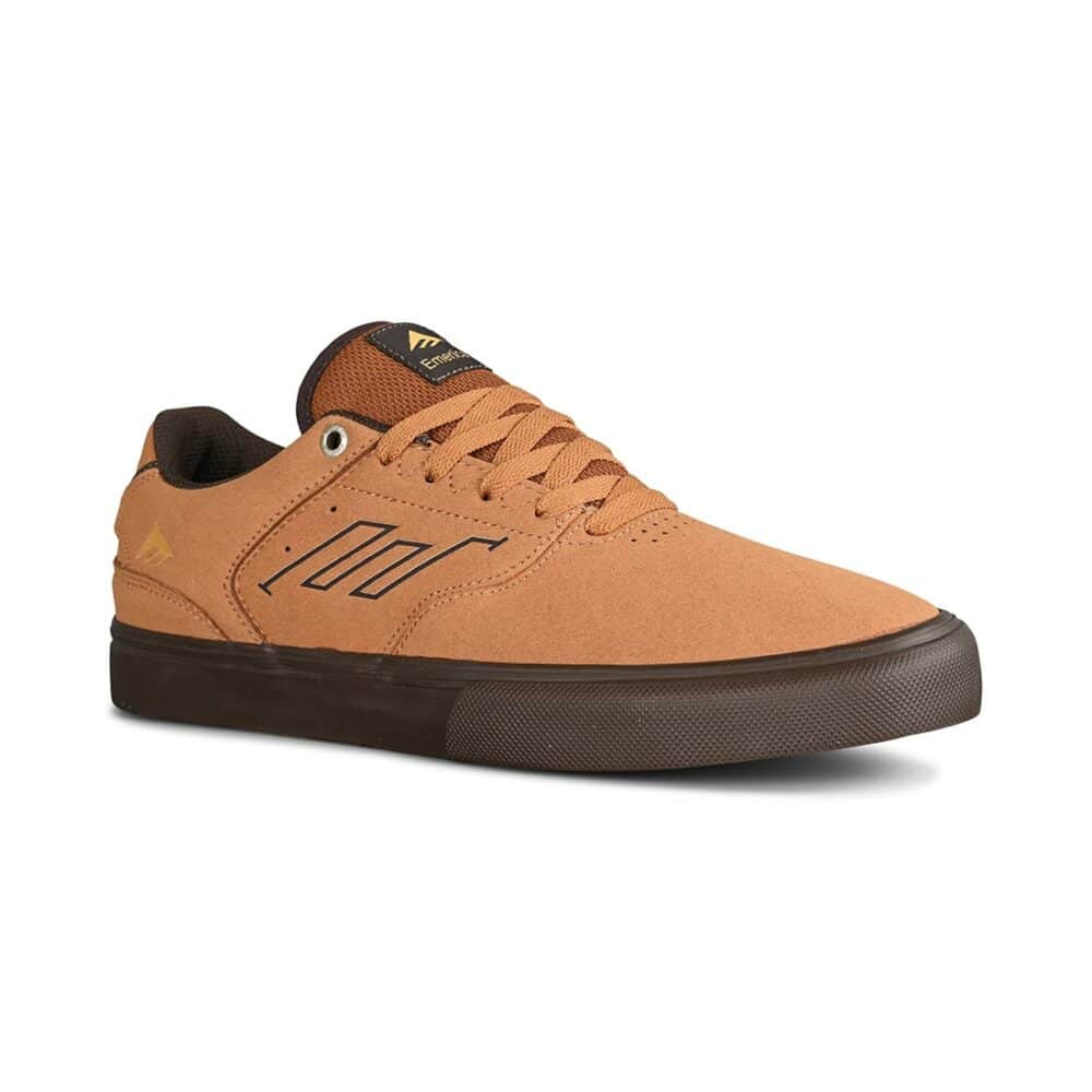 Emerica The Low Vulc Skate Shoes - Tan/Black