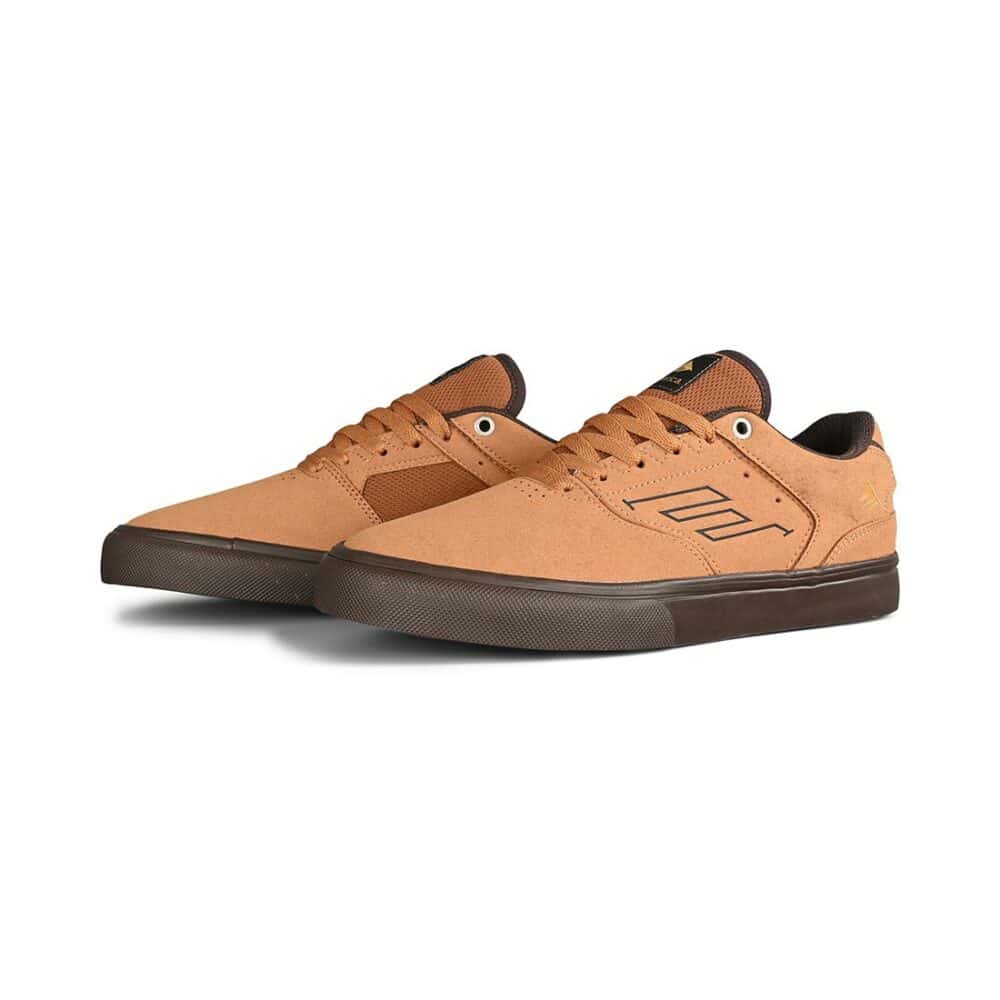 Emerica The Low Vulc Skate Shoes - Tan/Black