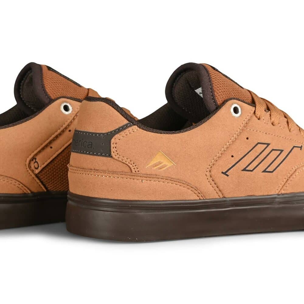 Emerica The Low Vulc Skate Shoes - Tan/Black