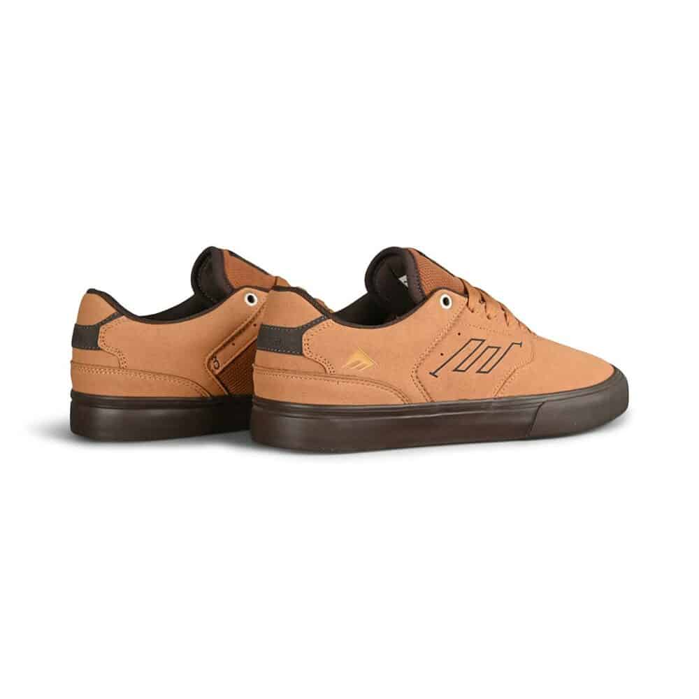 Emerica The Low Vulc Skate Shoes - Tan/Black