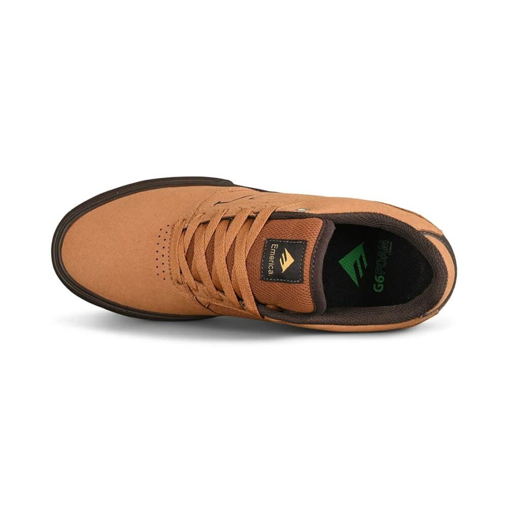 Emerica The Low Vulc Skate Shoes - Tan/Black