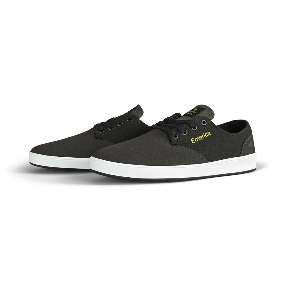 Emerica Romero Laced Skate Shoes - Grey/Black/Yellow