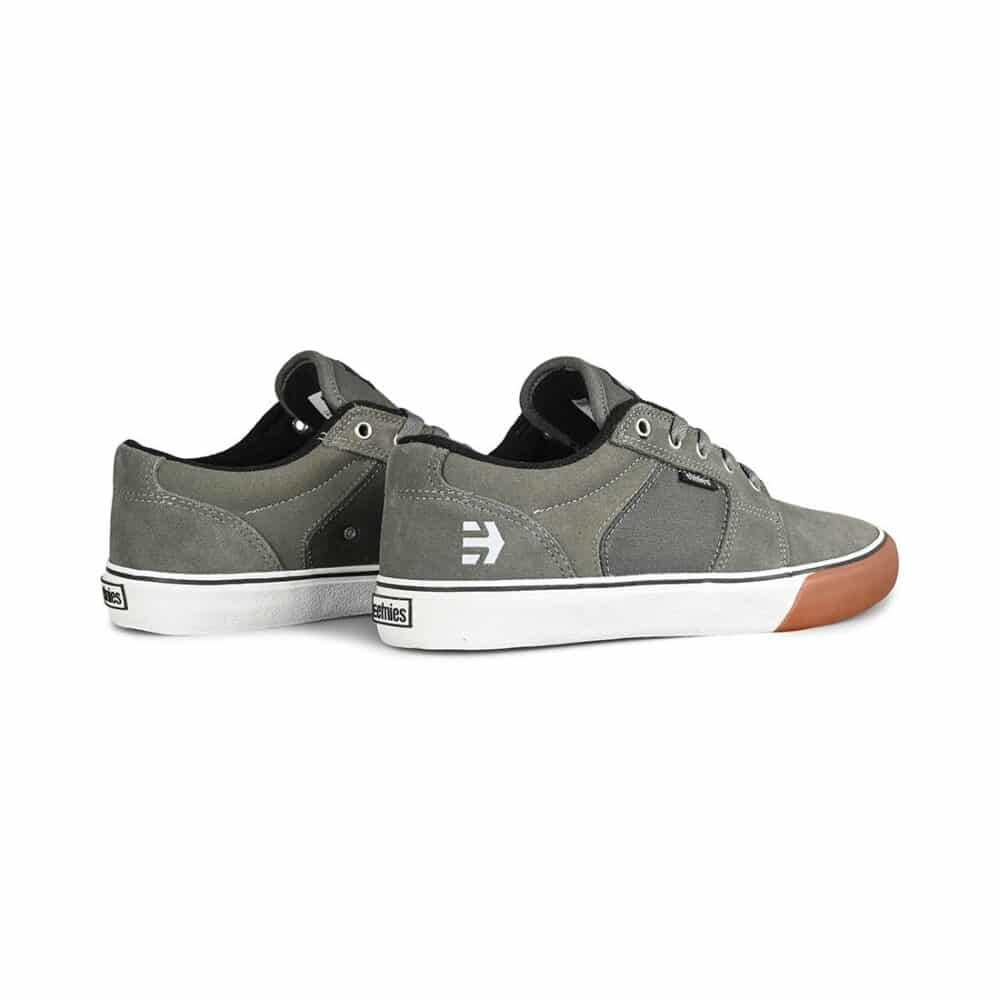 Etnies Barge LS Skate Shoes - Dark Grey/White/Gum