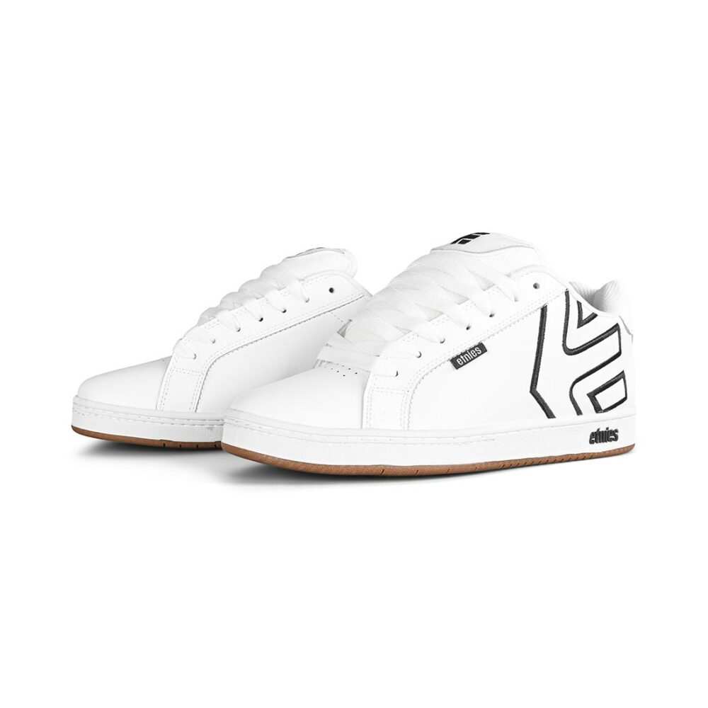 Etnies Fader Skate Shoes - White/Black/Gum