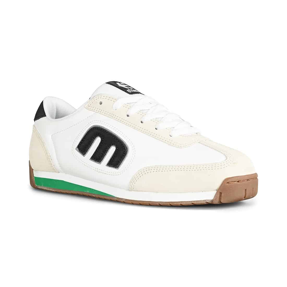 mareado Lo siento banda Etnies Lo-Cut II LS Skate Shoes - White/Black/Green