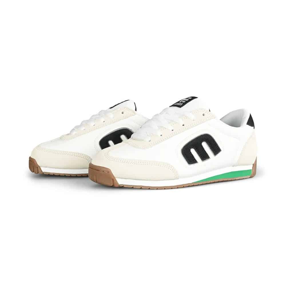 Etnies Lo-Cut II LS Skate Shoes - White/Black/Green