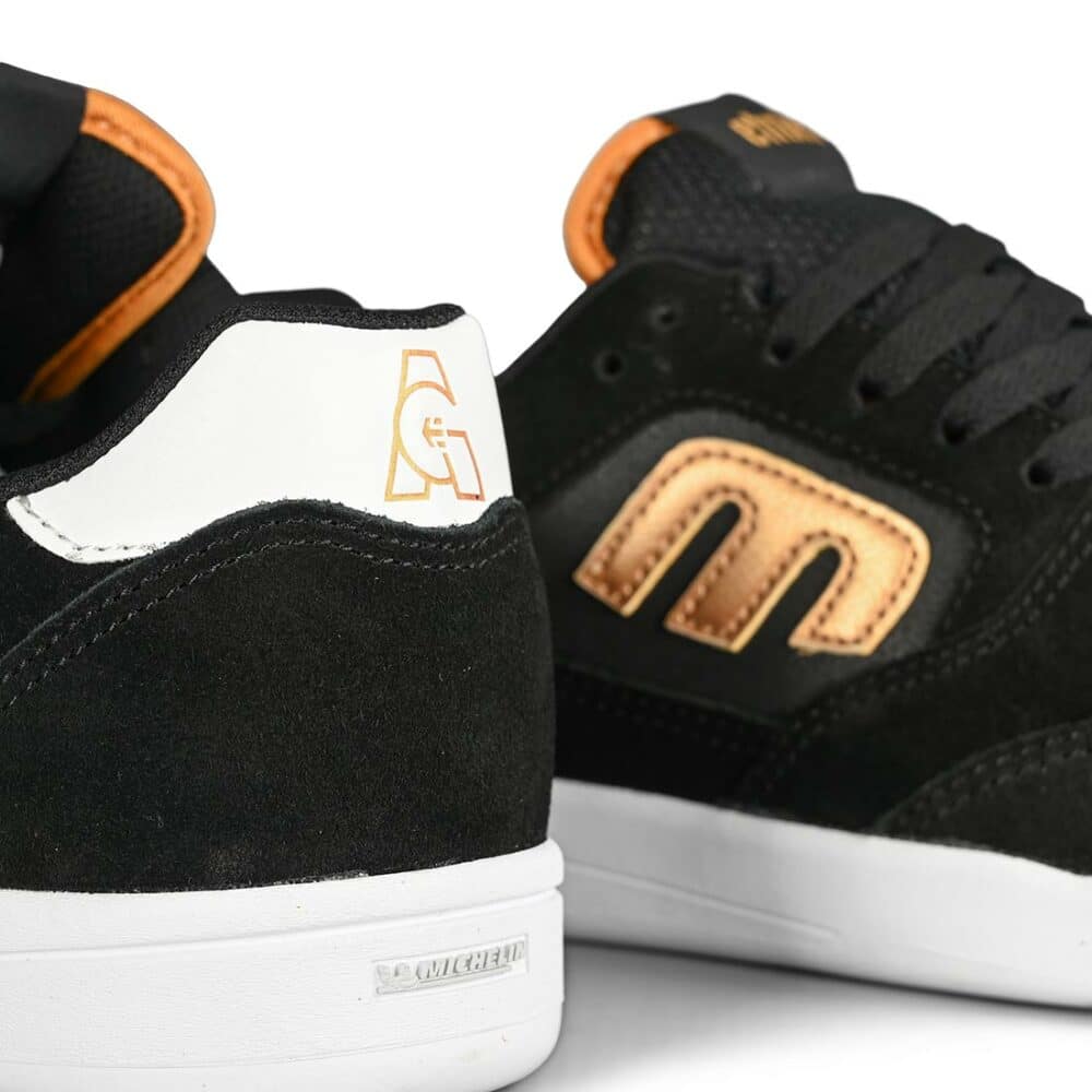 Etnies Veer Skate Shoes - Black/Gold/White