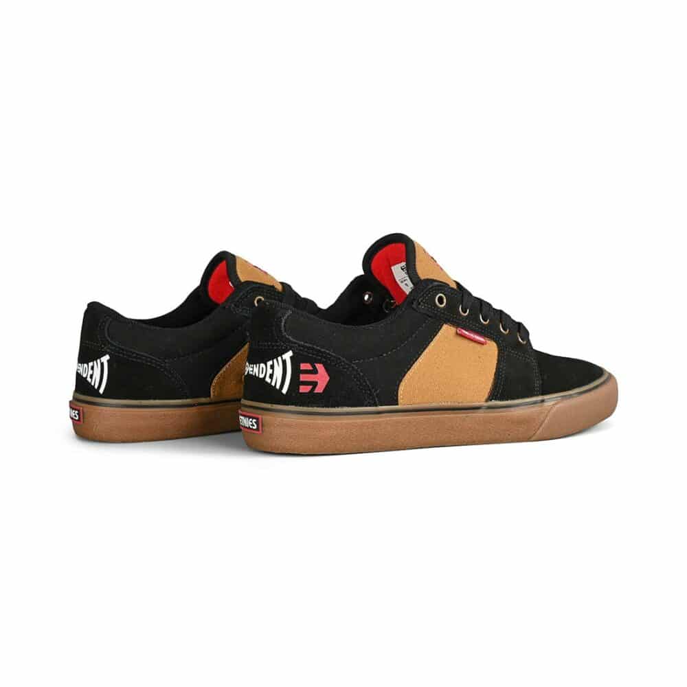 Etnies x Independent Barge LS Skate Shoes - Black/Brown