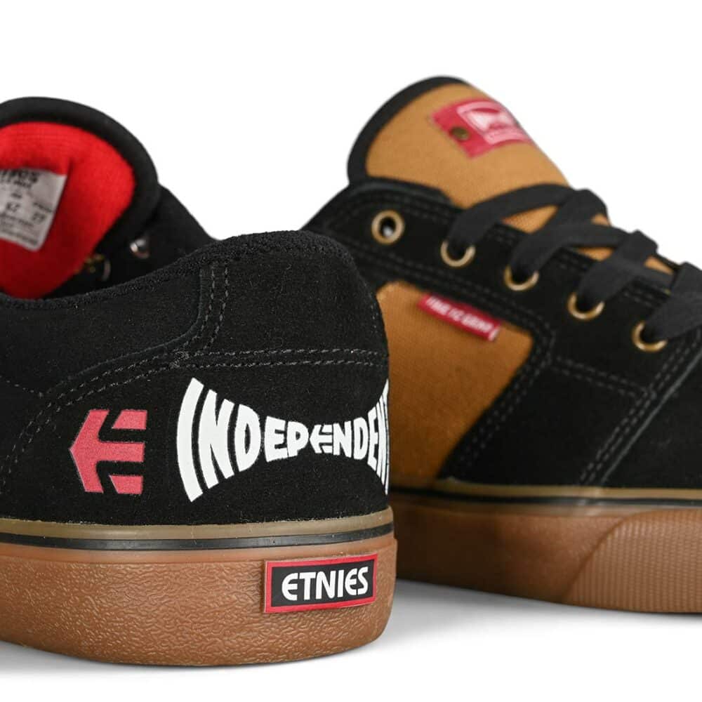 Etnies x Independent Barge LS Skate Shoes - Black/Brown