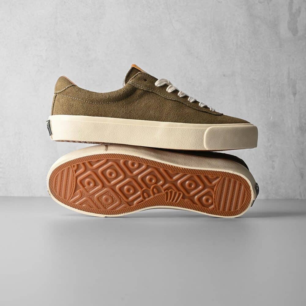 Last Resort VM001 Suede Lo Skate Shoes - Dusty Green/White