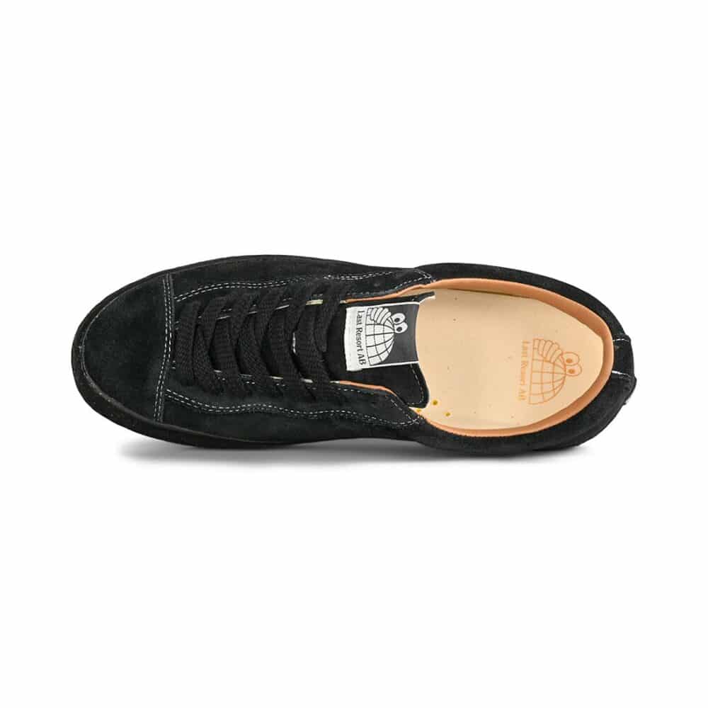 Last Resort VM002 Suede Lo Skate Shoes - Black/Black/White