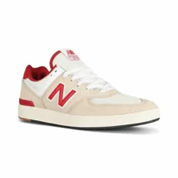 New Balance Court 574 Shoes - Tan/Burgundy