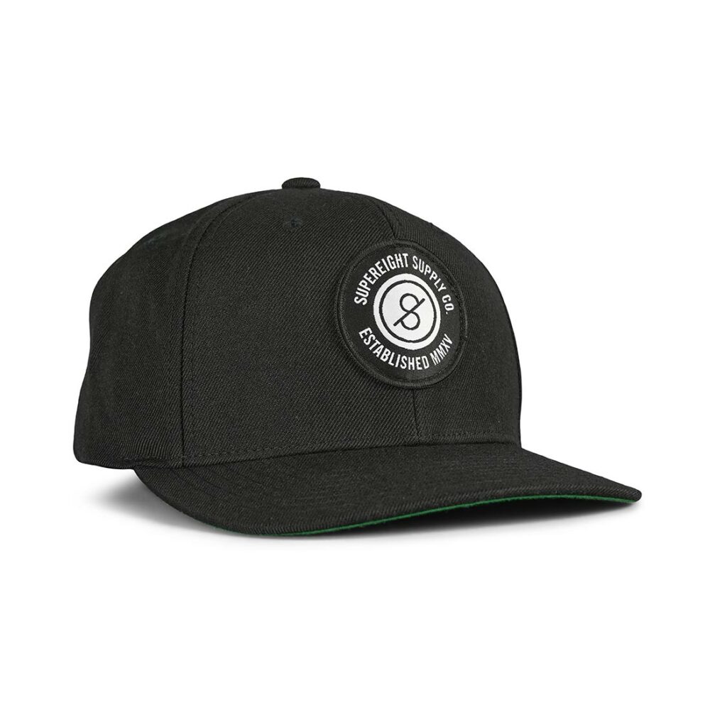Supereight Supply Co Patch Snapback Cap - Black