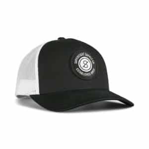 Supereight Supply Co Patch Trucker Cap - Black/White (Copy)