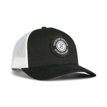 Supereight Supply Co Patch Trucker Cap - Black