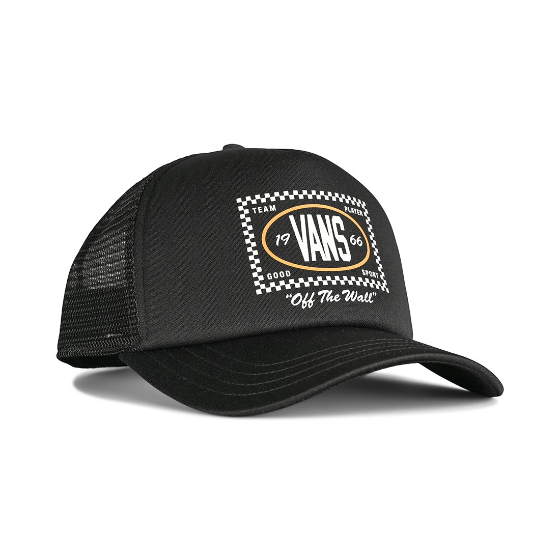 Vans Checkers Curved Snapback Hat Black Supereight