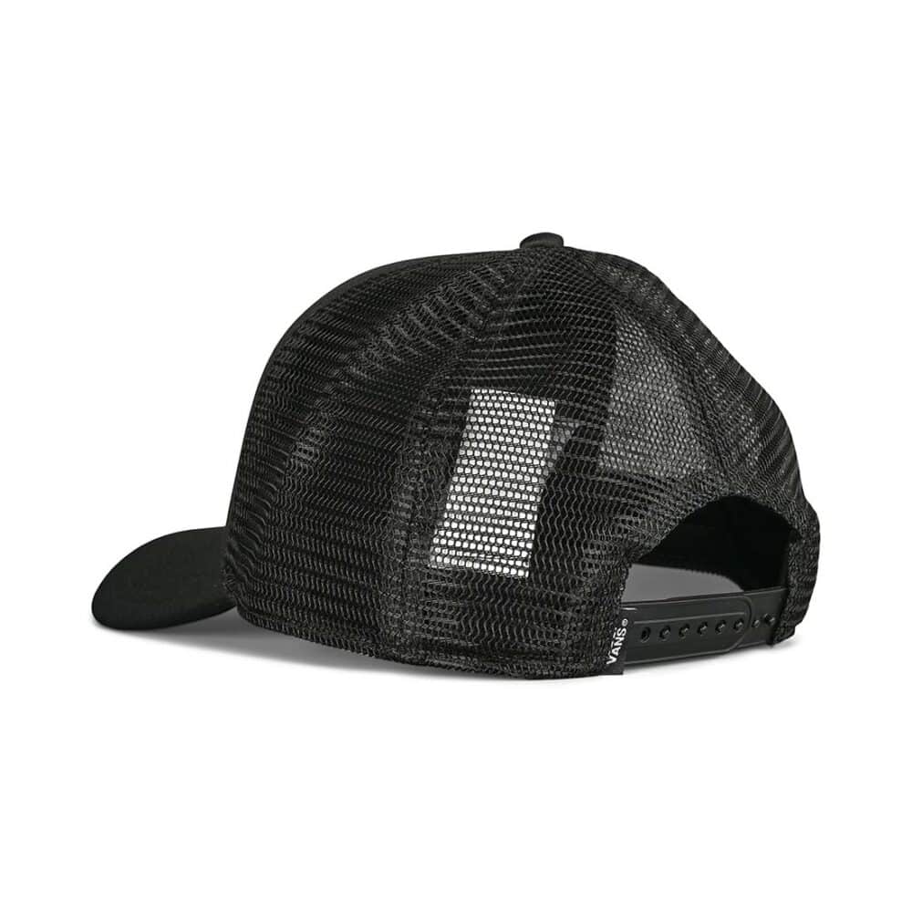 Vans Checkers Curved Trucker Hat - Black