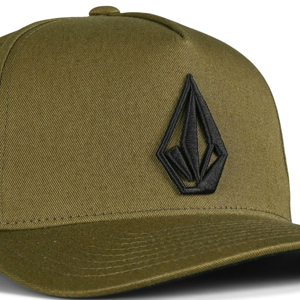 Volcom Embossed Stone Snapback Cap - Old Mill