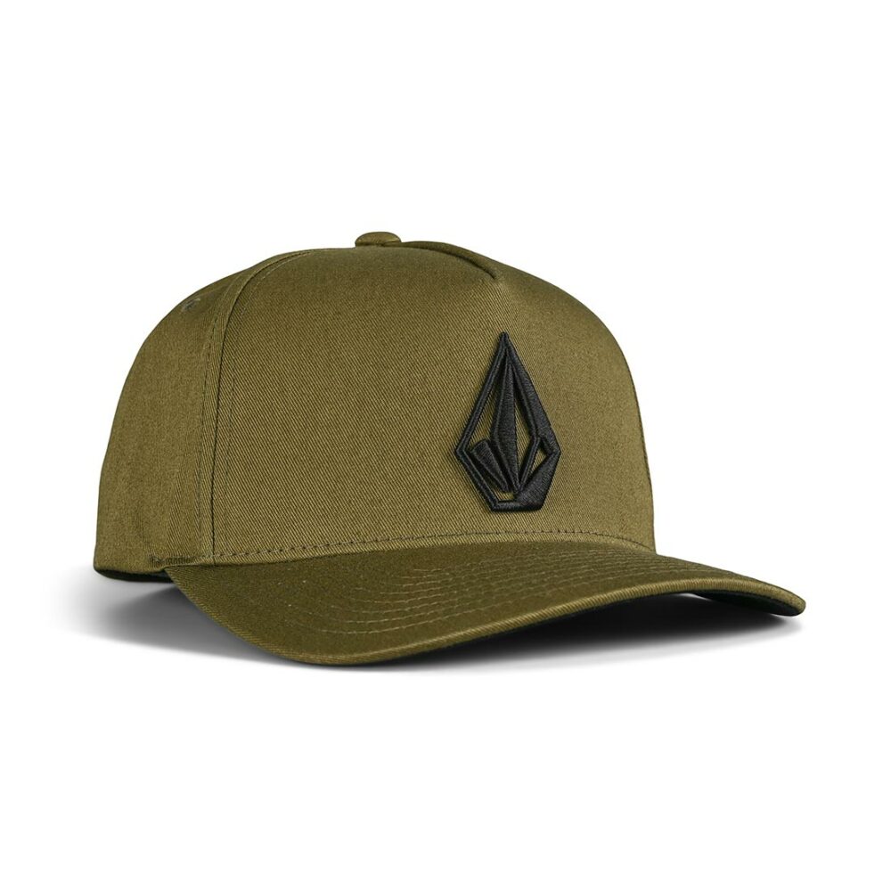 Volcom Embossed Stone Snapback Cap - Old Mill